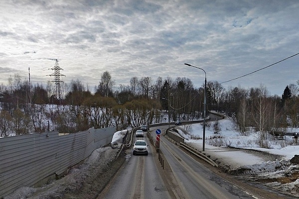 Мост на Фирсановском шоссе. Фрагмент панорамы с сервиса Яндекс.Карты