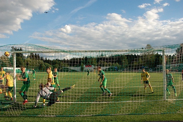 Один из голов в ворота «Спортакадемклуба». Фото пресс-службы ФК «Зеленоград»
