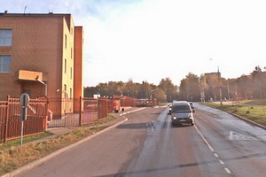 Улица Болдов ручей в районе места ДТП. Фрагмент панорамы с сервиса Атлас Москвы