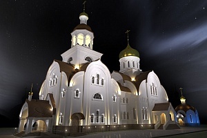 Проект храма Георгия Победоносца. Изображение: spas-andreevka.ru 