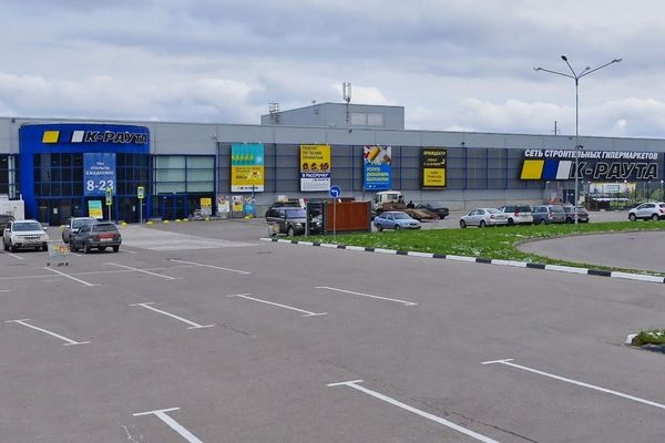 Гипермаркет «К-раута» в деревне Елино. Фрагмент панорамы с сервиса Яндекс.Карты
