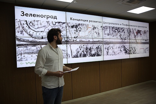 Сергей Козлов (один из проектировщиков концепции развития проспектов) на презентации в зеленоградском ЦОДД. Фото «Зеленоград24»
