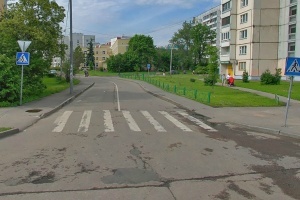 Пешеходный переход на улице Летчика Полагушина. Скриншот с сервиса maps.ya.ru