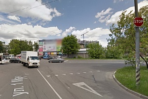 Улица 1 Мая при выезде на Заводскую улицу. Фрагмент панорамы с сервиса Google Maps