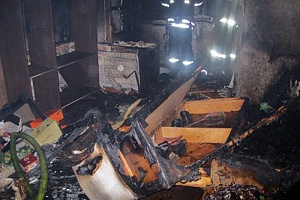 Последствия пожара. Фото: МЧС Зеленограда