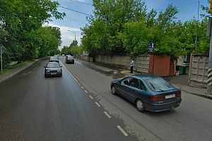 Улица Заводская в районе места ДТП. Скриншот с сервиса maps.ya.ru