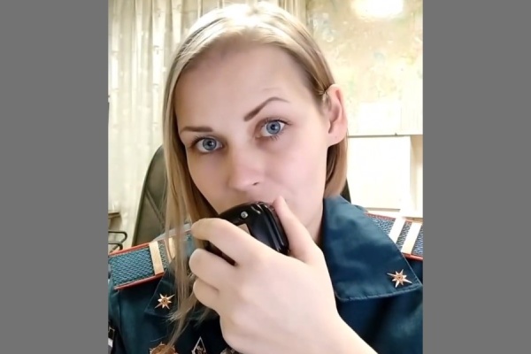 Мария Фарафонова. Кадр из видео МЧС Зеленограда