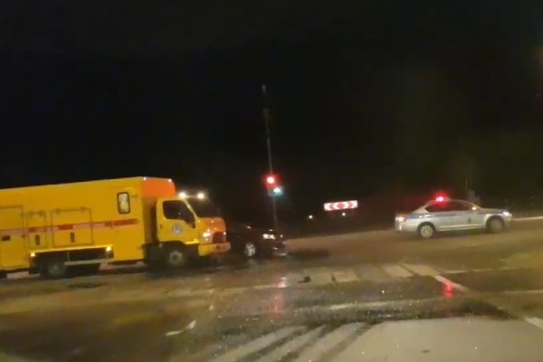 Аварийные работы на Георгиевском проспекте. Кадр из видео очевидца