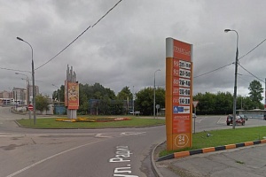 Улица Радио в районе места ДТП. Фрагмент панорамы с сервиса Google Maps