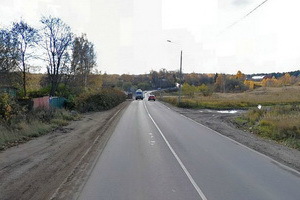 Место ДТП на Фирсановском шоссе. Скриншот с сервиса maps.ya.ru 