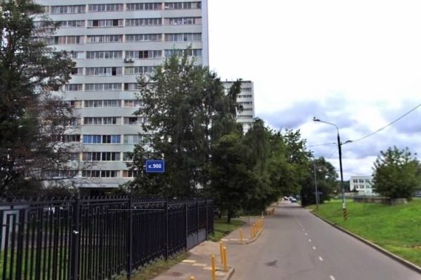 Место ДТП. Фрагмент панорамы с сервиса Атлас Москвы