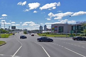 Пересечение Панфиловского проспекта с улицей Гоголя. Фрагмент панорамы с сервиса Яндекс.Карты