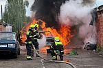  В гаражном комплексе в Малино сгорел Mercedes