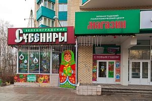 Новогоднее оформление магазина «Зеленоградские сувениры». Фото: vesti-matushkino.ru