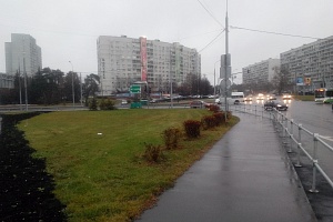 Ограждение на пересечении улицы Гоголя и Панфиловского проспекта. © Зеленоград24