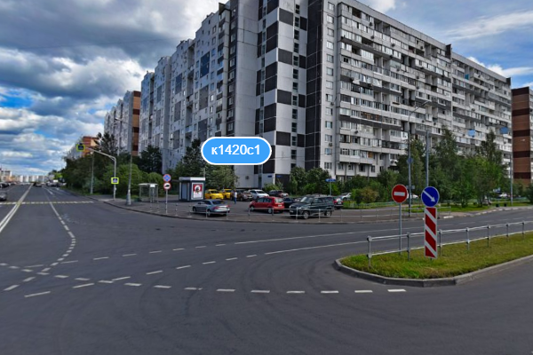 Место ДТП на улице Михайловка. Фрагмент панорамы с сервиса Яндекс.Карты
