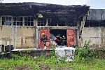 Сильный пожар произошел на складе в Зеленограде