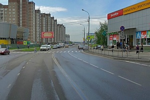 Пешеходный переход на улице Новокрюковской. Скриншот с сервиса maps.ya.ru