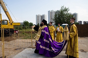 Освящение строительства будущего храма. Фото «Зеленоград24»