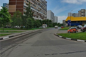 Местный проезд у корпуса 1402. Скриншот с сервиса maps.ya.ru
