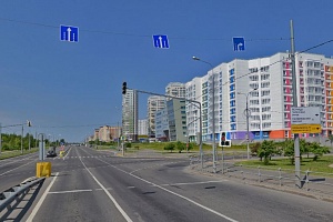 Георгиевский проспект в районе места ДТП. Фрагмент панорамы с сервиса Яндекс.Карты