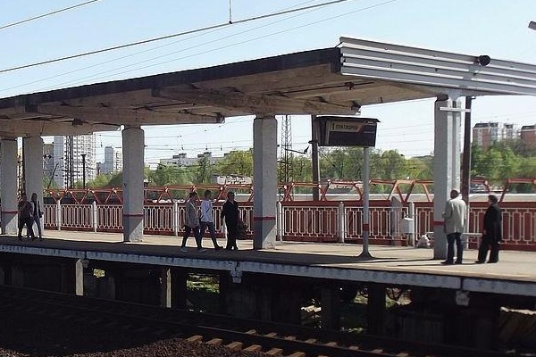 Бывшая платформа Ховрино, теперь Грачевская. Архивное фото с сайта ждвокзалы.рф