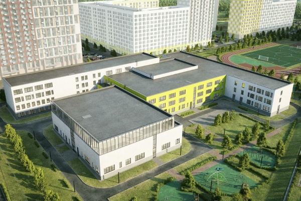 Проектное решение новой школы в 17 микрорайоне с сайта stroi.mos.ru