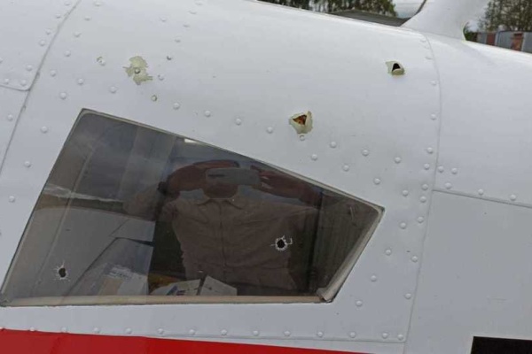 Поврежденный самолет. Фото с сайта mk.ru