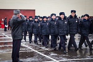 Осенний строевой смотр зеленоградской полиции. © Зеленоград24, Алина Паскеева