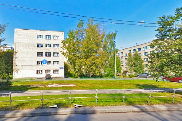 Студенческий городок на улице Юности. Фрагмент панорамы с сервиса Яндекс.Карты