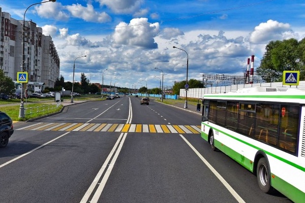 Новокрюковская улица. Фрагмент панорамы с сервиса Яндекс.Карты