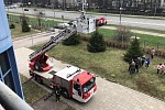 В здании зеленоградского военкомата прошли пожарные учения