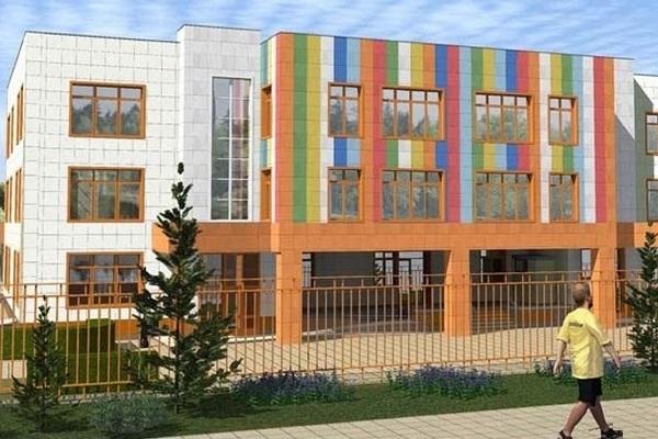 Проект детского сада на 200 мест в 16 микрорайоне. Изображение с сайта zelao.ru