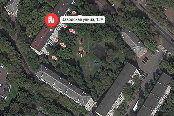 Изображение со спутника с сервиса Яндекс.Карты