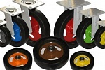 Разновидности колес для тележек: пневматические, прорезиненные