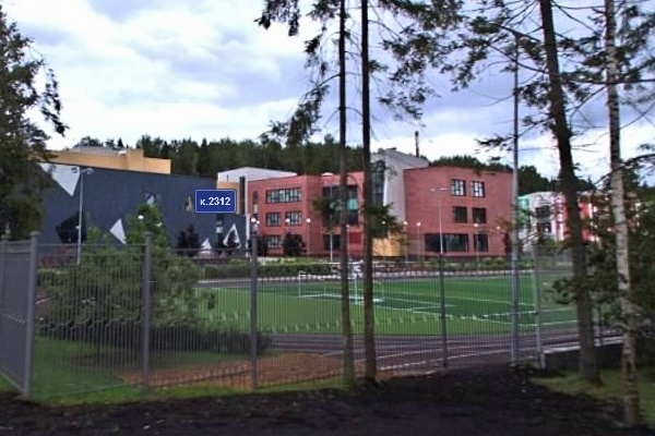 Здание школы №2045. Фрагмент панорамы с сервиса Атлас Москвы