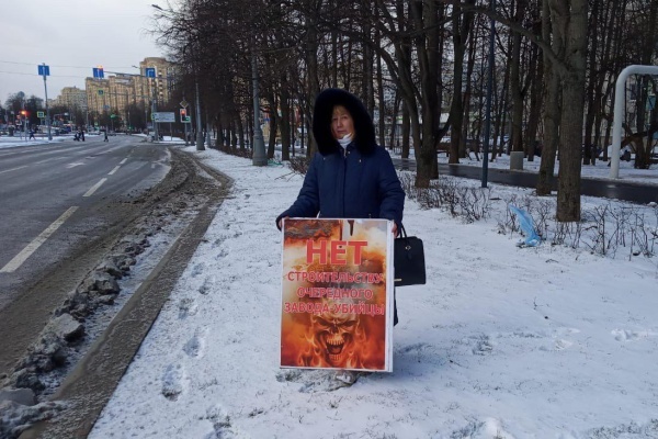 Пикет на Центральном проспекте. Фото с сайта ecmo.ru