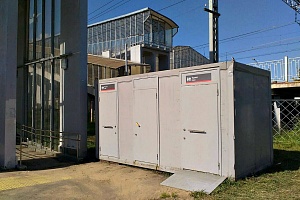Туалетный модуль у платформы Алабушево. Фото: vk.com/m_okt