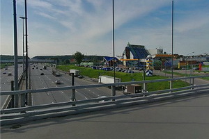 Вид с развязки 37-ого км на Лениградское шоосе. Скриншот с сервиса maps.ya.ru