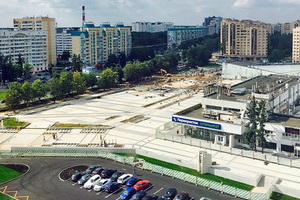Реконструкция площади Юности по состоянию на 17 августа. Фото из Instagram evgenijstdm