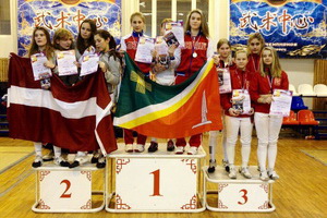 Зеленоградские спортсменки (командный зачет): Костина Полина, Булукова Вероника и Тимофеева Карина (1 место)