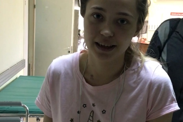 Анастасия Парфирова спустя 2 месяца после операции. Кадр из видео пресс-службы ГКБ им. М.П. Кончаловского