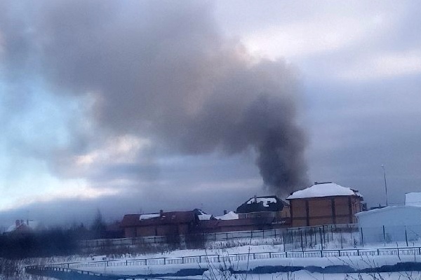 Пожар в Брехово. Фото прислал Андрей Абакумов