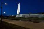 Мемориал «Штыки» на въезде в Зеленоград оборудовали новой подсветкой