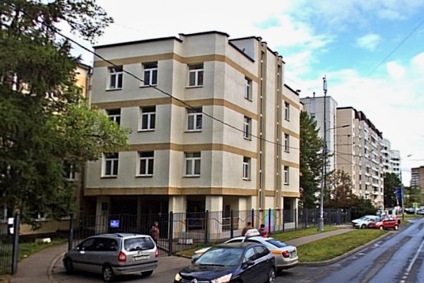 Поликлиника во 2 микрорайоне. Фрагмент панорамы с сервиса Атлас Москвы
