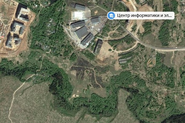 Место будущей трассы. Изображение со спутника с сервиса Яндекс.Карты