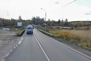 Фирсановское шоссе в районе места ДТП. Скриншот с сервиса maps.ya.ru