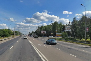 Ленинградское шоссе в районе места ДТП. Скриншот с сервиса maps.ya.ru