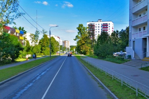Улица Летчика Полагушина. Фрагмент панорамы с сервиса Яндекс.Карты