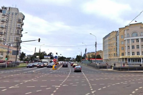 Панфиловский проспект в «новом» городе. Фрагмент панорамы с сервиса Атлас Москвы